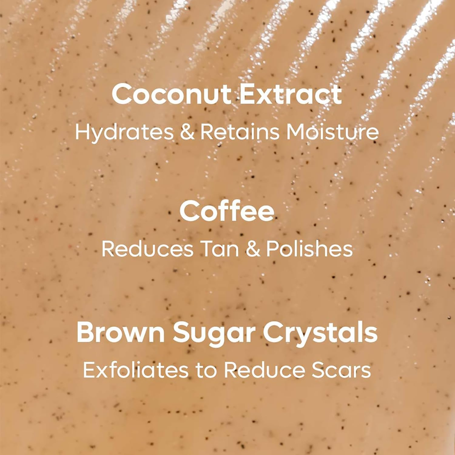 Mcaffeine Coffee Sugar Body Scrub with Coconut - Body Wash and Body Exfoliator - Reduces Cellulite and Stretch Marks - All Skin Types - 8.82 Oz image number 5