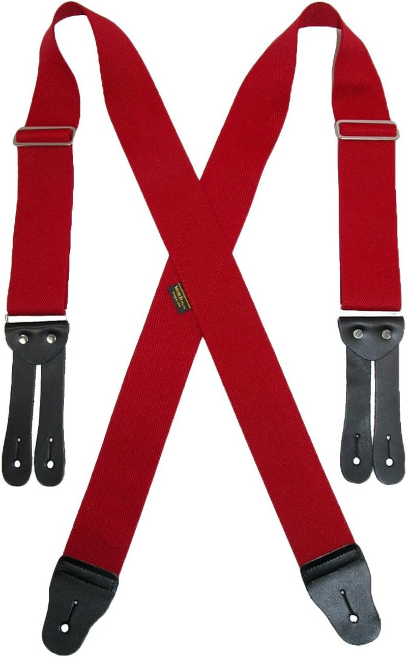 Men'S Elastic Button End Work Suspenders image number 1