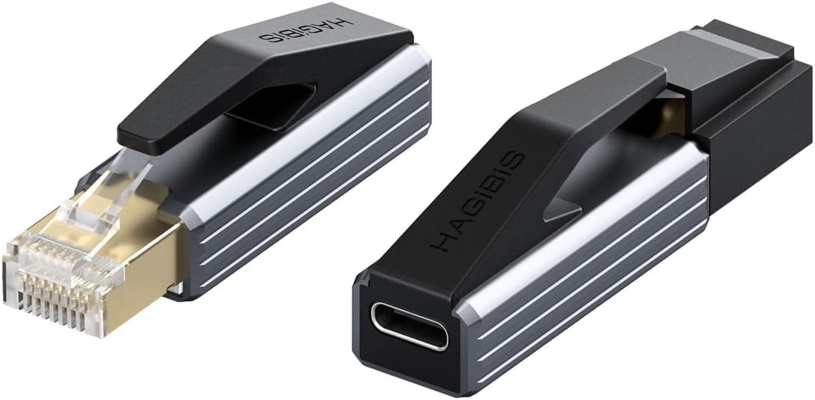 Hagibis USB C to Ethernet Adapter, Portable 1Gbps Gigabit RJ45 to Type-C (Thunderbolt 4/3 Compatible) Network LAN Hub, Compatible for Macbook Pro/Air, Iphone 16 Pro/Max, Ipad Pro, XPS