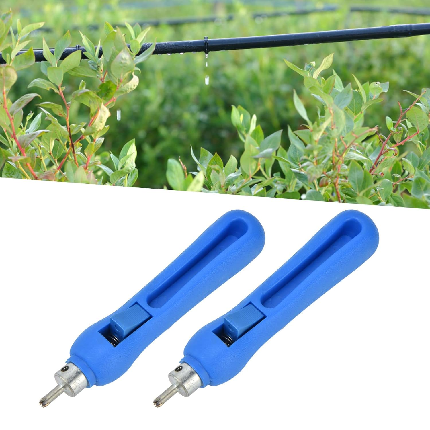 Drip Irrigation Hole Punch, Watering System Tubing Punch Plastic Stainless Steel 3Mm Dripper Holes Punchers for Dropper Pipe Line Opening Emitter Insertion Drip Sprinkler Systems Outdoor image number 5