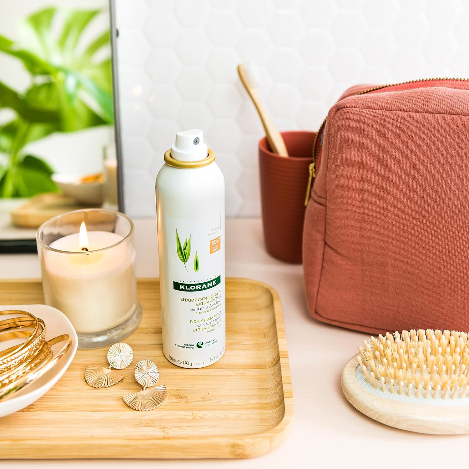 Klorane Oat Milk Tinted Dry Shampoo 150Ml - All Hair Types image number 1