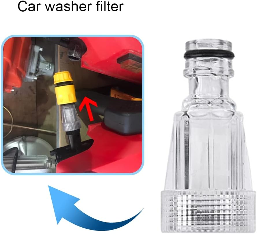 2 PCS Water Filters for High Pressure Washer Inlet Filter 3/4 Inch Connector Wash Pressure Water Pump Inlet for Protect the Pump of High Pressure Washer