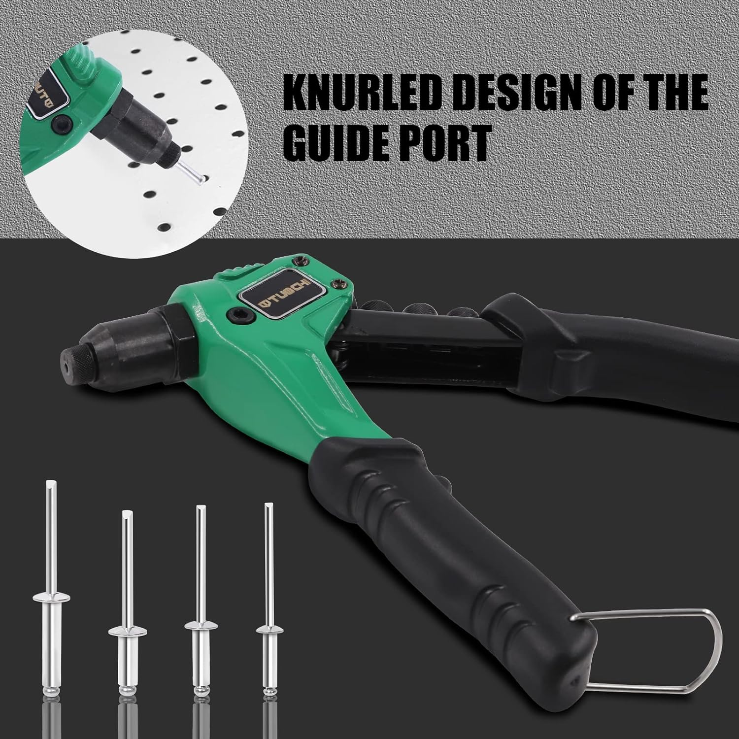 Tanstic 121Pcs 8&rdquo; Rivet Gun with Aluminum Rivets Assortment Kit, Rivet Gun Kit, M2.4 M3.2 M4 M4.8 Blind Rivets Pop Rivets with Storage Case image number 6