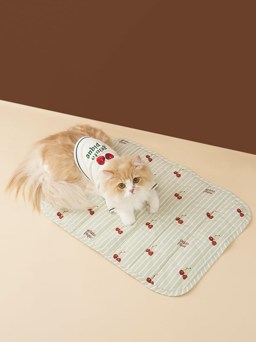 CAT & Dog PAGG255595GRNF Cherry Pattern Cafe Mat image number 5