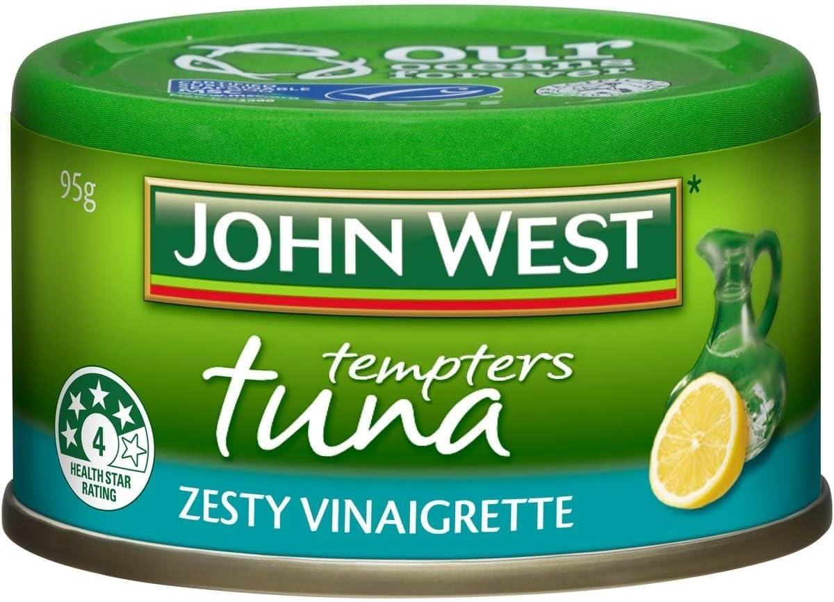 John West Zesty Vinaigrette Tuna Tempters Canned Food 95 G