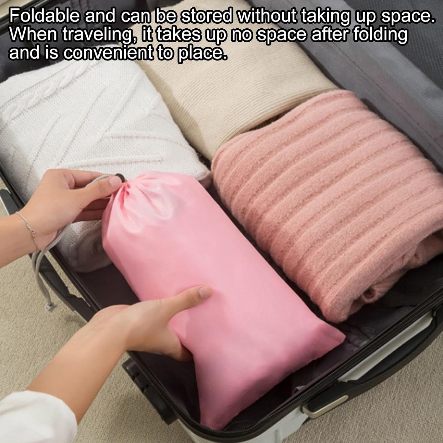 Foot Soaking Bucket - Foldable Foot Bath Basin Foot Wash Bag with Knee Cover - Foot Spa Bucket Pedicure Foot Spa Tub Bag for Outdoor, Laundry, Camping Use image number 3