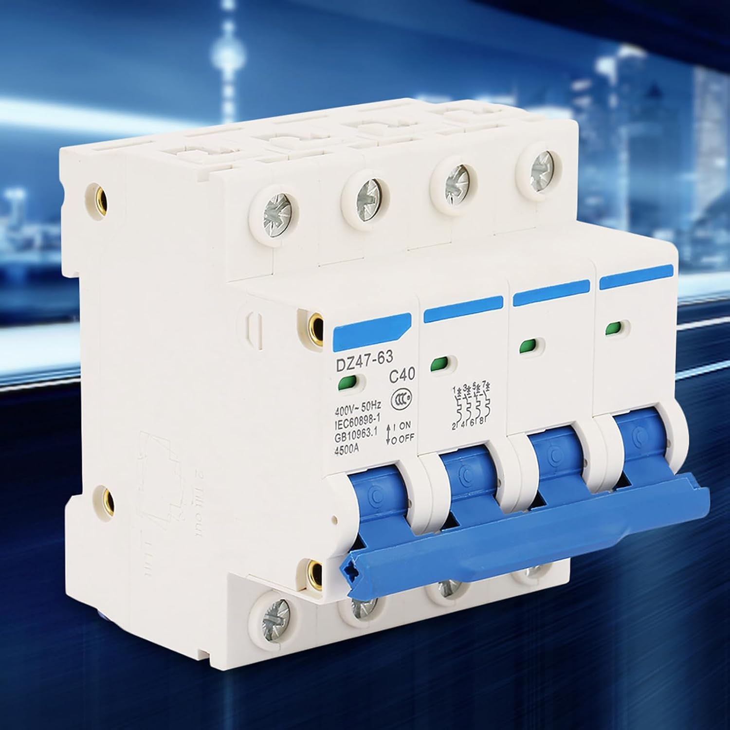 Mystical/Fantasy Retardant Material, Sensitive Action, Versatile Usage Miniature Circuit Breaker 4P 40A 400V 50Hz, Tools, Equipment, Instruments, Suitable for Solar Energy Systems, image number 6