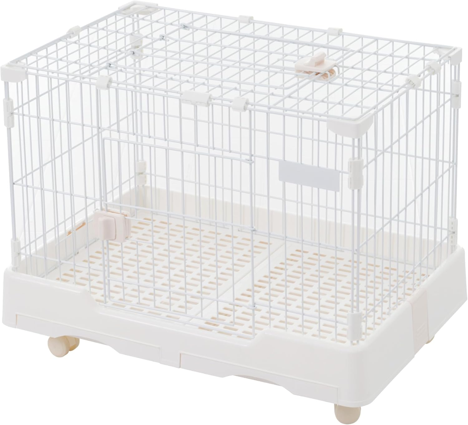 BTM Cage, Rabbit Cage, Dog Cage, Cat Cage, for Small Animals, Indoor Furnishings, Drawer Toilet, Easy to Clean, Convenient to More, Includes Wheels, Steel, Ceiling Door, Cat, Rabbit Hamster, Durable, image number 3