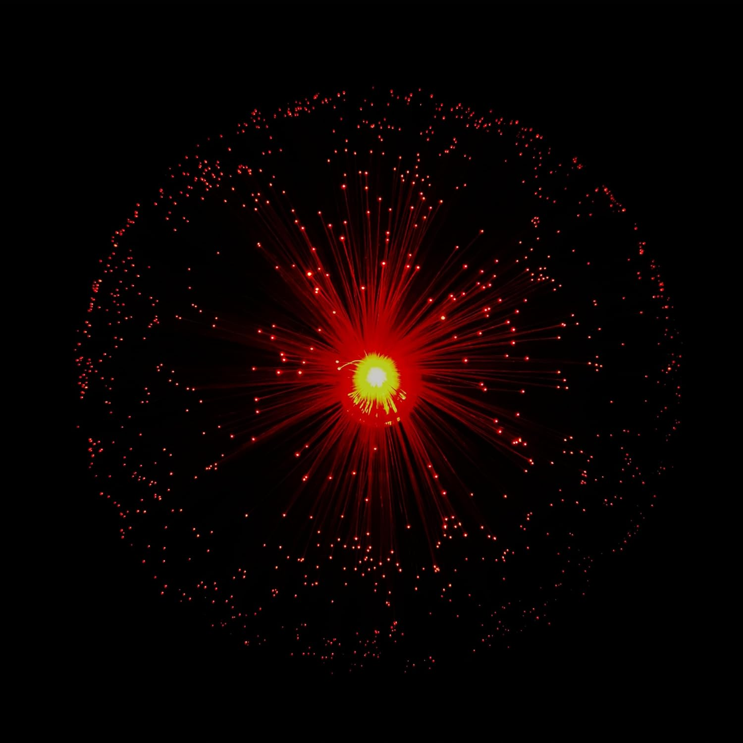 JALORDE 13 Inch USB Corded Ice Fiber Optic Mood Novelty Lamps Lighting Glacier Lite with Color-Changing Crystals Base (USB) image number 2