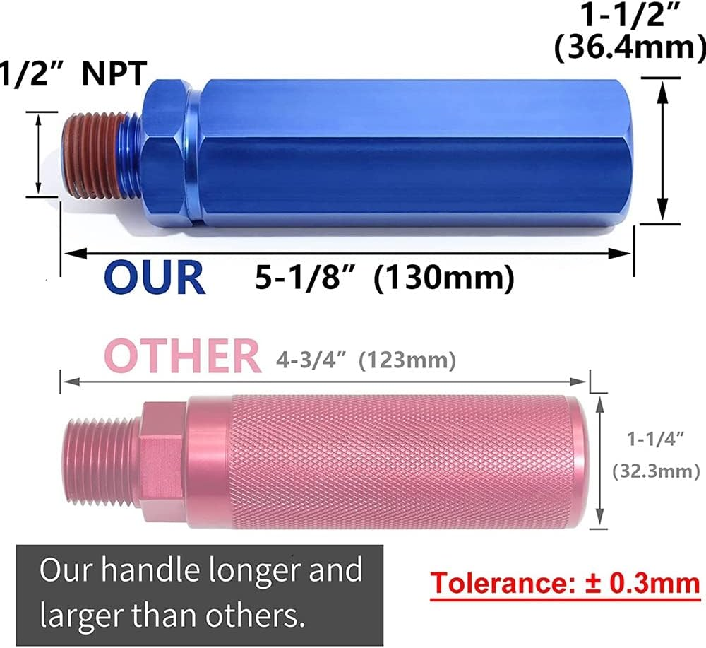 Glad Hands Grips, Gladhand Handle Set for Truck Trailers Service & Emergency Brake Air Hose Easier Coupleling 1 Pair image number 4