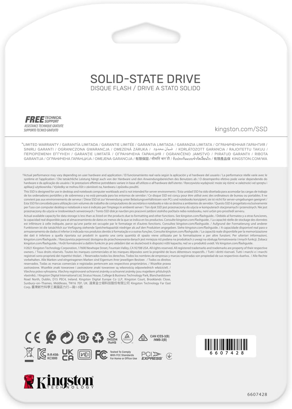 Kingston KC3000 Pcie 4.0 Nvme M.2 SSD - High-Performance Storage for Desktop and Laptop Pcs -Skc3000S/Black 1024GB image number 2