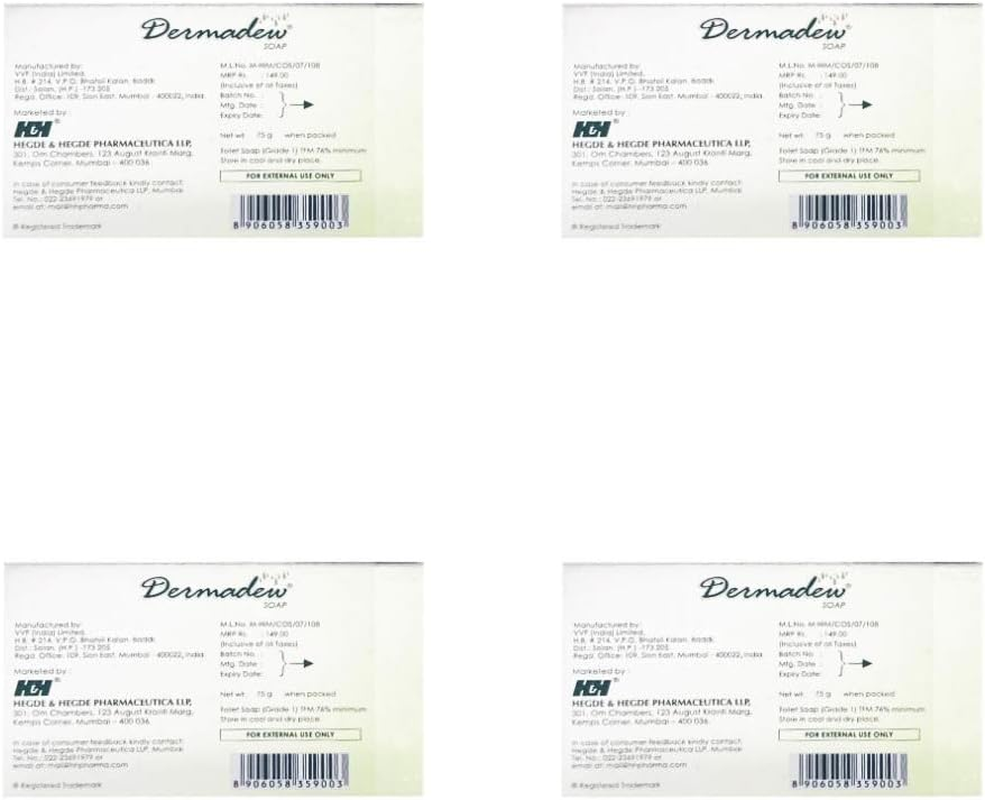 DERMADEW SOAP.(75GM*4) image number 2