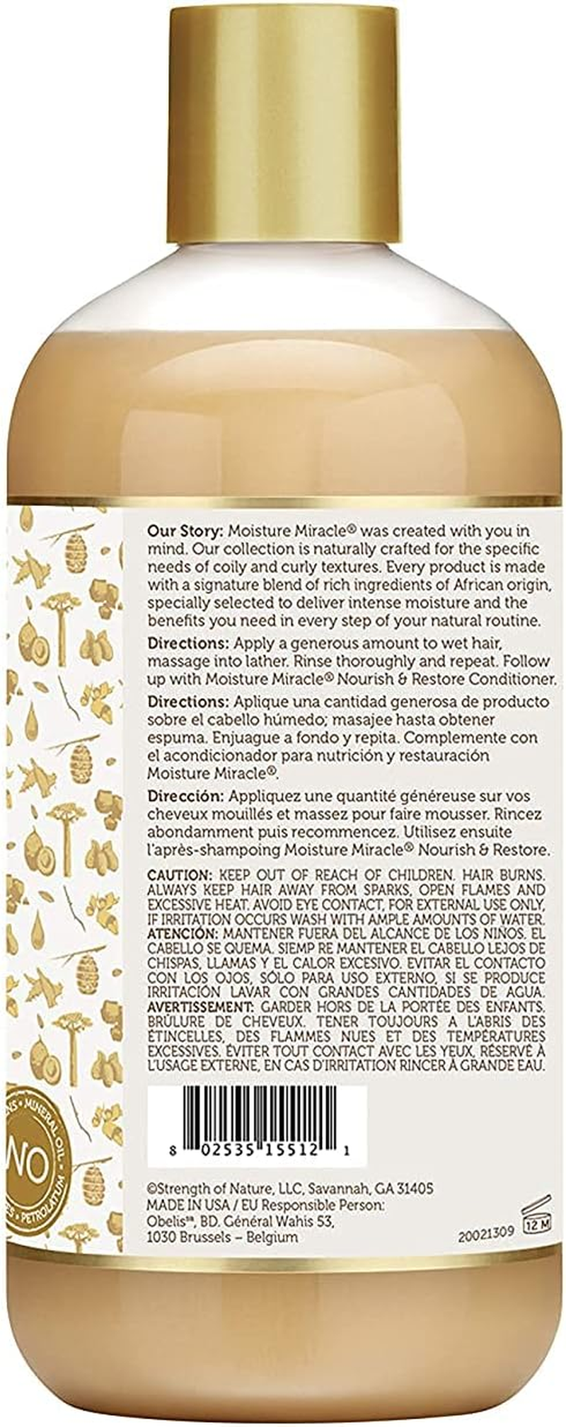 African Pride Moisture Miracle Honey & Coconut Oil Shampoo image number 4