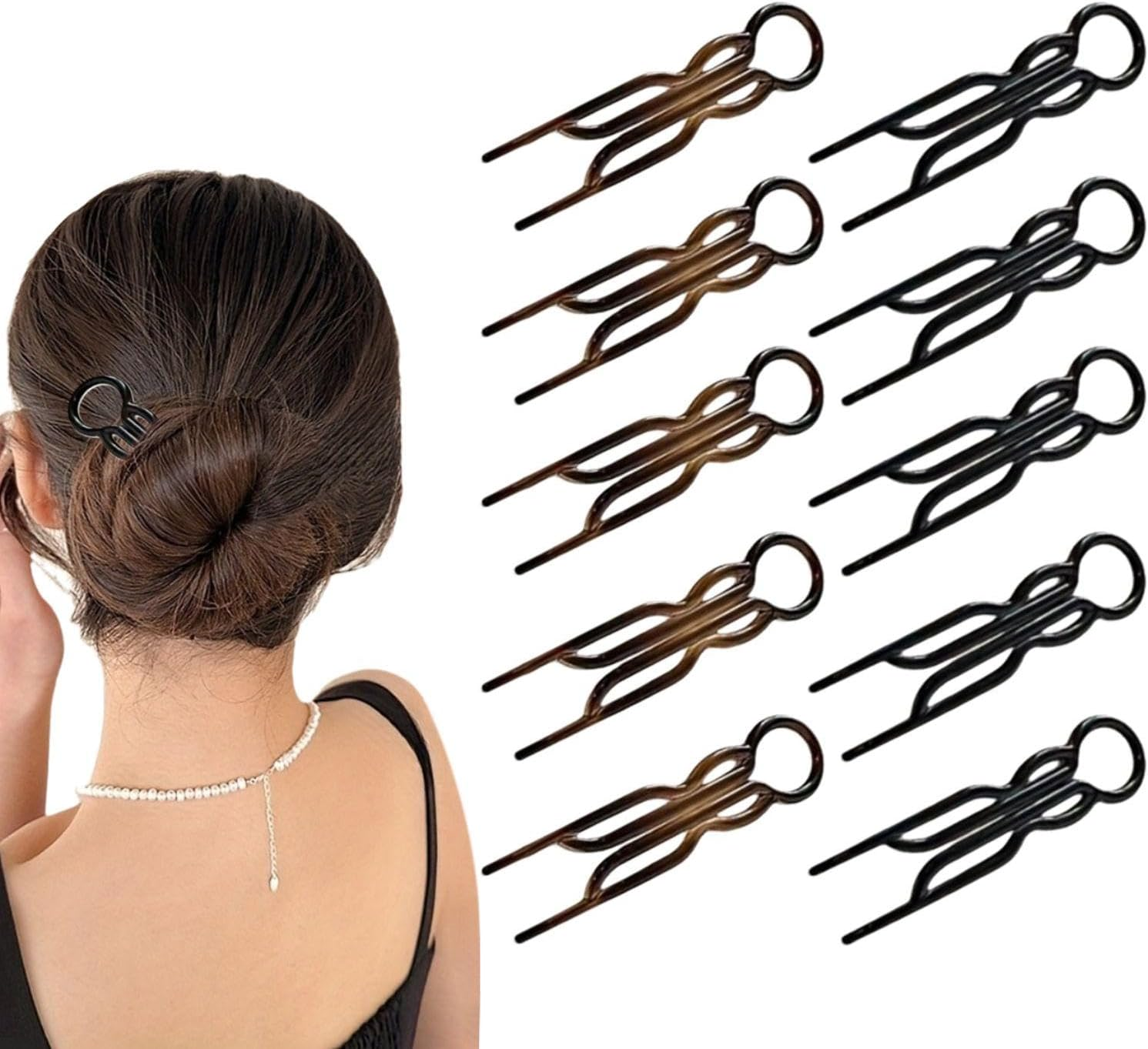 10 Pieces Hair Fixer, Hair Styling Accessories, Hair Styling Tools, Simple Plastic Hair Accessories image number 4