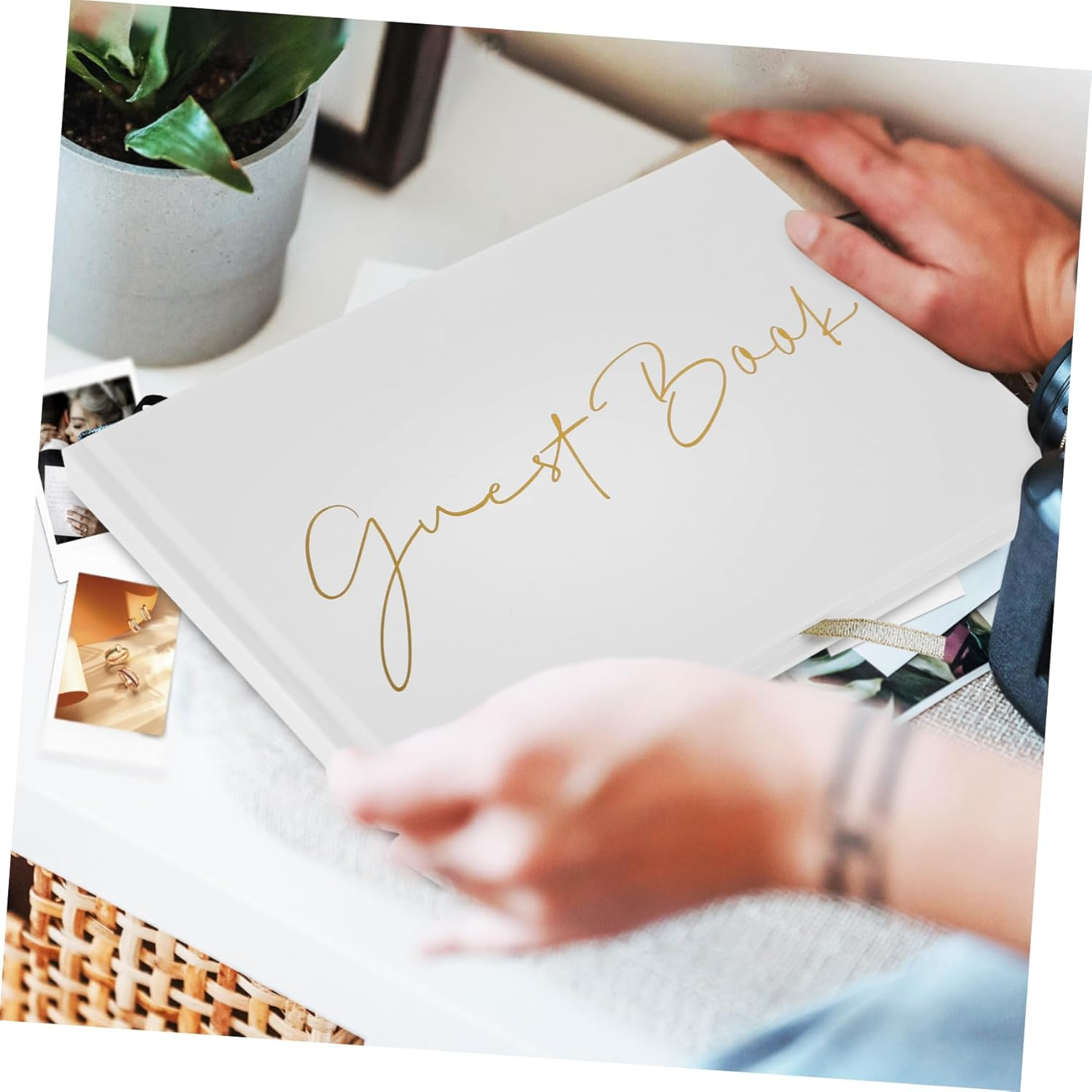 Memorial Guest Book Ample Pages for Funerals Weddings Birthdays Parties Elegant Foil Design for Cherished Memories and Heartfelt Messages image number 3