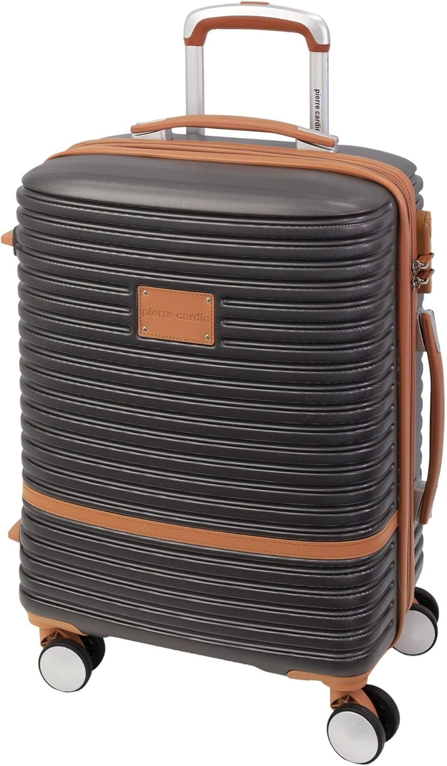 Pierre Cardin 54Cm Cabin Hard Shell Suitcase in Charcoal image number 7