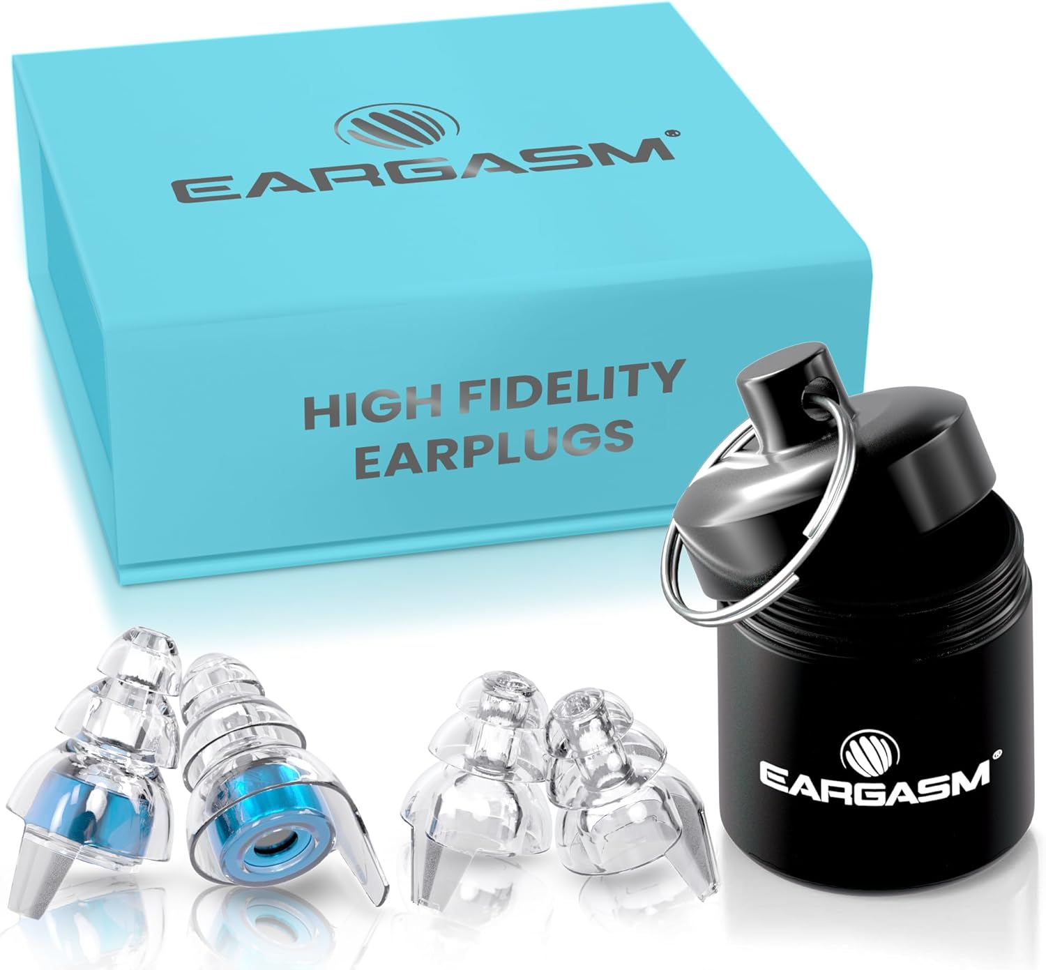 Eargasm High Fidelity Earplugs for Concerts Musicians Motorcycles Noise Sensitivity Conditions and More - Blue image number 6