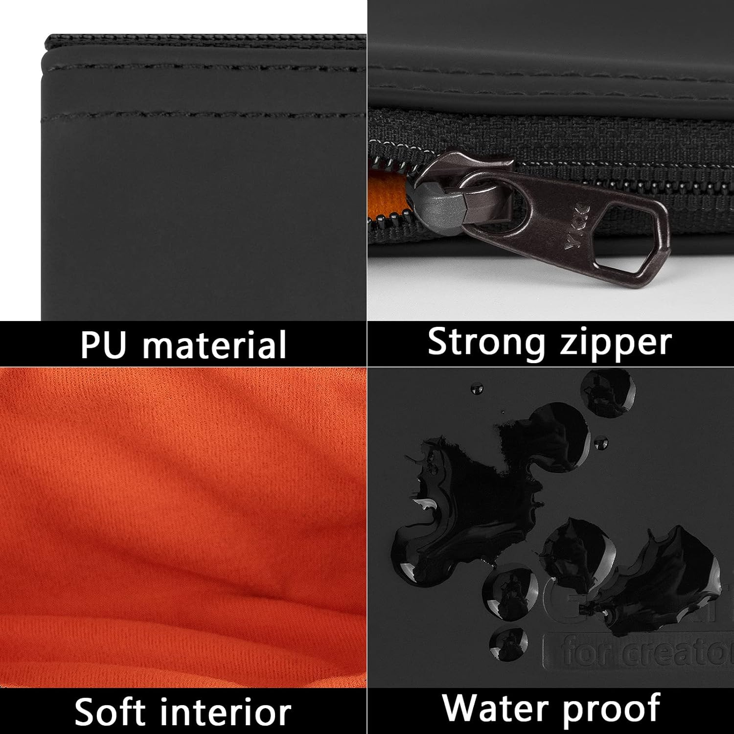 Geekria for Creators Microphone Zippered Pouch 3 Pack Compatible with Audio-Technica AT2005USB, Atr2100X-Usb, AT2010, Shure SM57, SM58, SM48, BETA 57A, AKG D5 Travel Protective Bag (Size S) image number 6