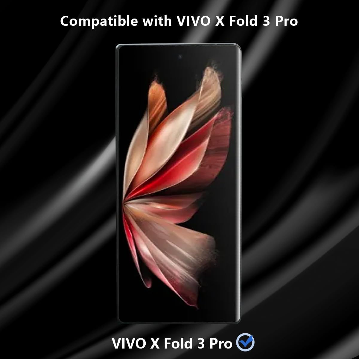 Gelaasso Pack of 4 Screen Protectors for Vivo X Fold 3 Pro [Non-Glass], Full Coverage Flexibility TPU Film, HD Clear Screen Protector for Vivo X Fold 3 Pro image number 4