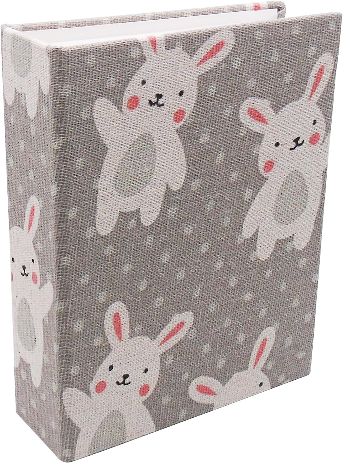 Kids Photo Album, 100 Pockets 10X15 Small Picture Album Book, Slip-In Linen Cover Photo Book for Boys, Girls, Family(Rabbit)