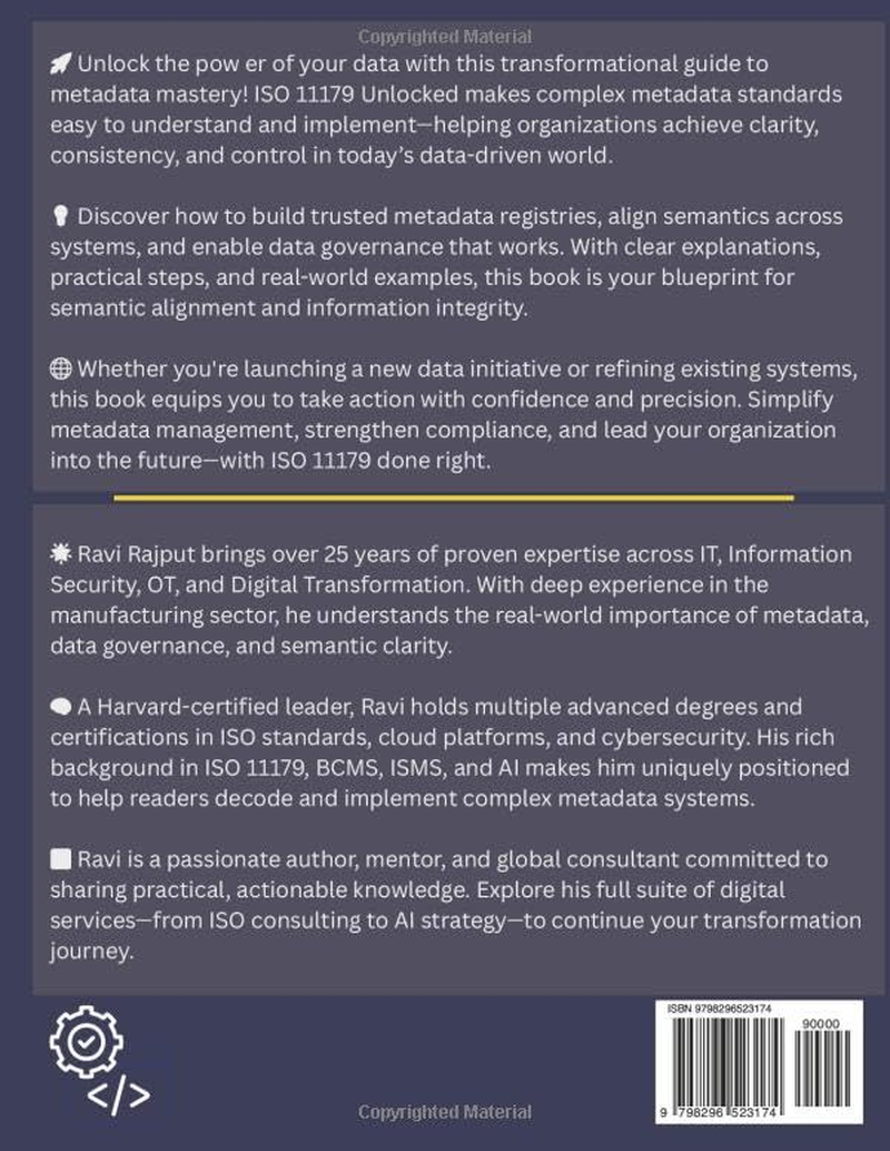 ISO 11179 Unlocked: Master Metadata Standards Fast | ISO 11179 Simplified for All | Organize Data Effectively | Build Strong Metadata Systems | Semantic Clarity without Hassle | ISO 11179 Explained image number 1