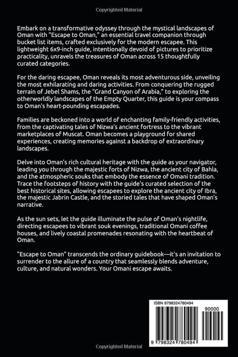 Escape to Oman: 150 Bucket List Activities