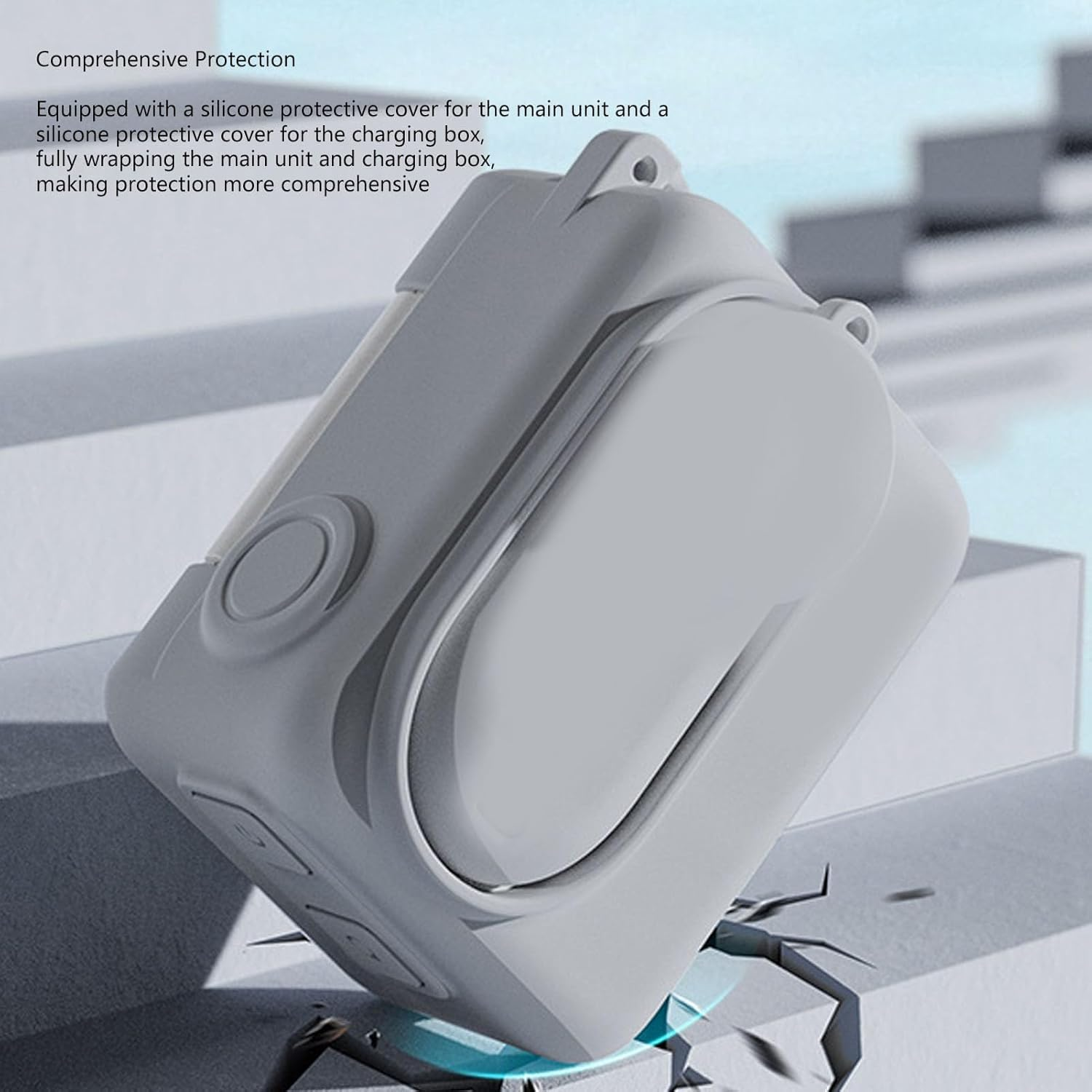 Rubber Sleeve Case, Silicone Protective Case for Insta360 Go 3, Full Coverage Rubber Sleeve & Lens Cover Cap, Rubber Sleeve Protection Accessories for Insta360 Go 3 Action Camera image number 3