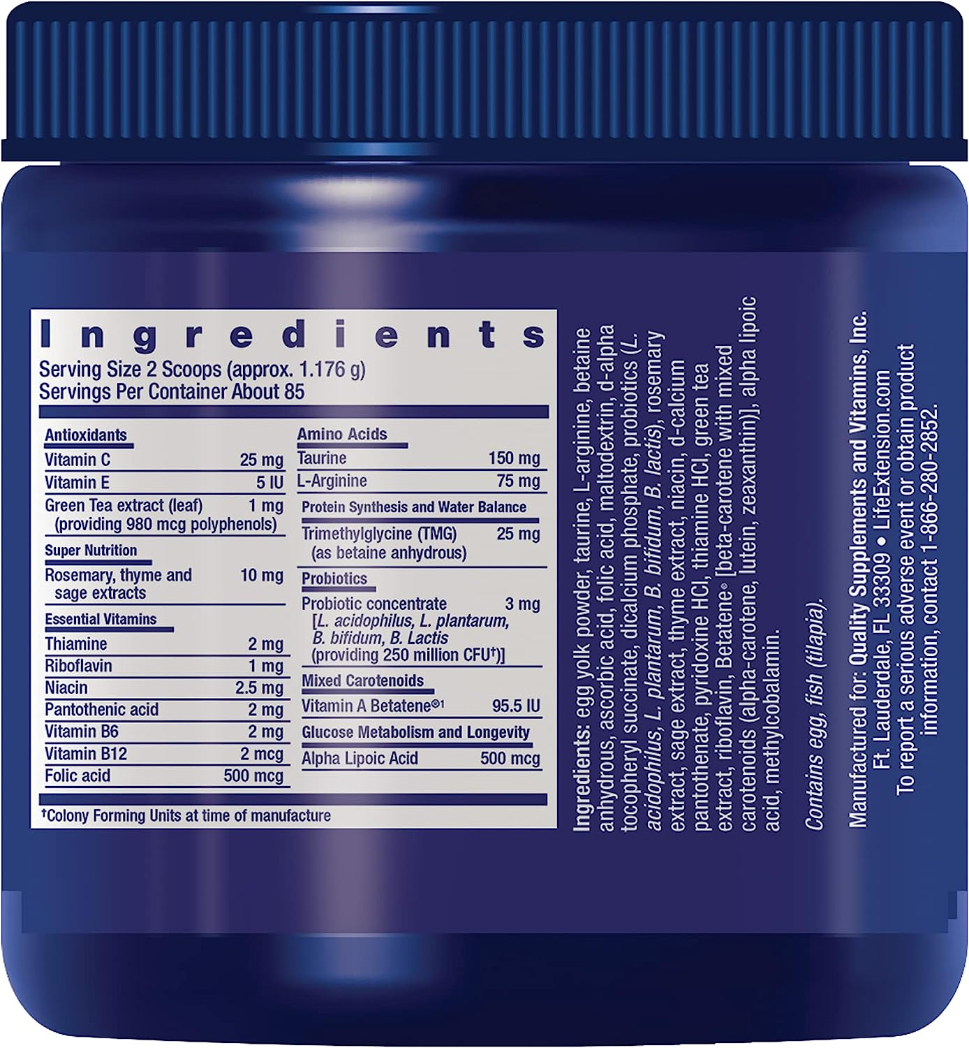 Life Extension Cat Mix 100 Grams Powder image number 3