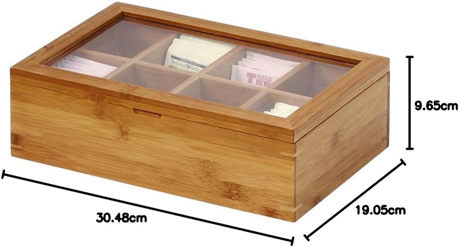 Oceanstar TB1323 Bamboo Tea Box, Natural