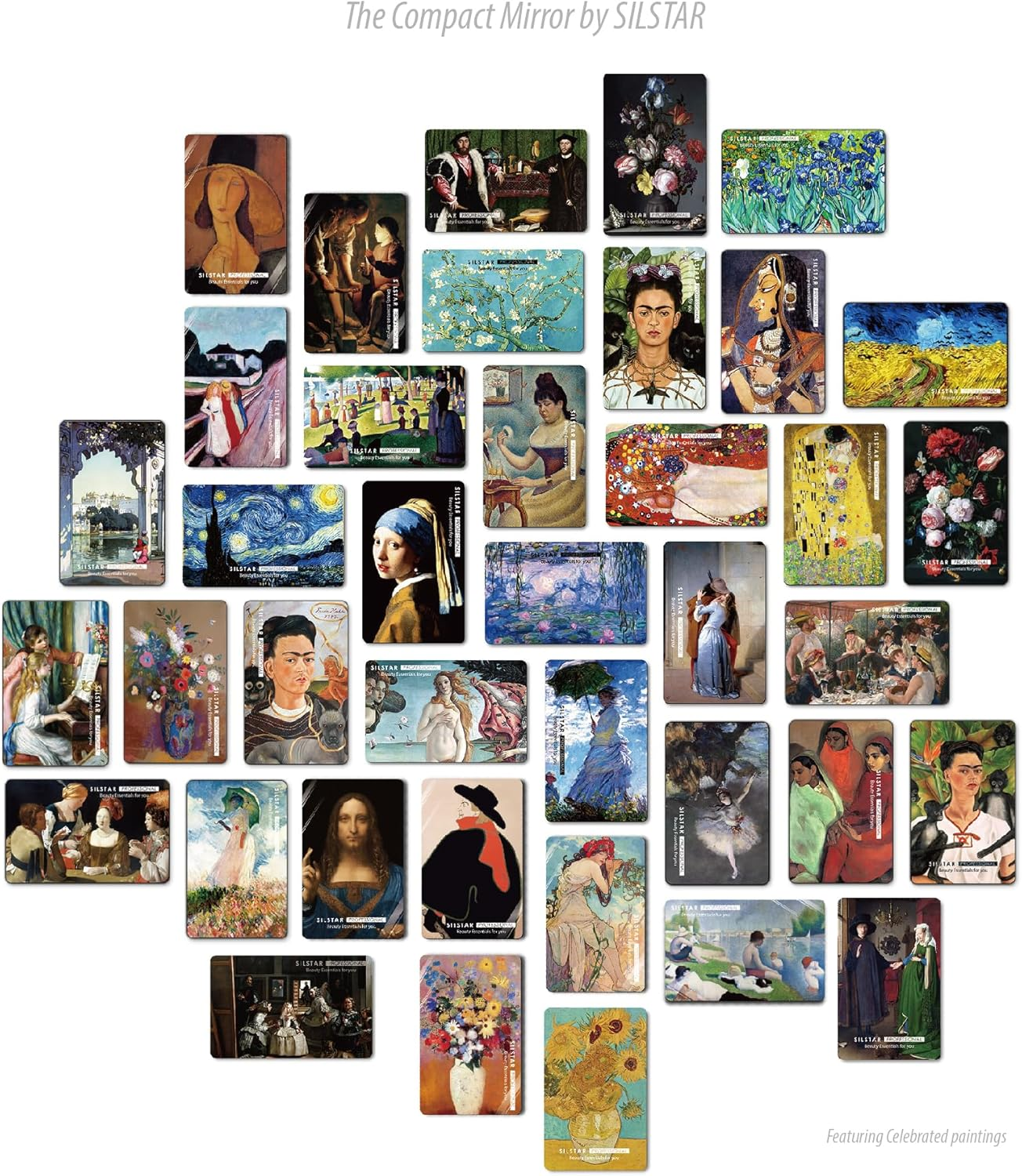 SILSTAR PROFESSIONAL Compact Card Mirror, Unbreakable Acrylic Makeup Mirror (Grant Wood_American Gothic) 156 image number 6