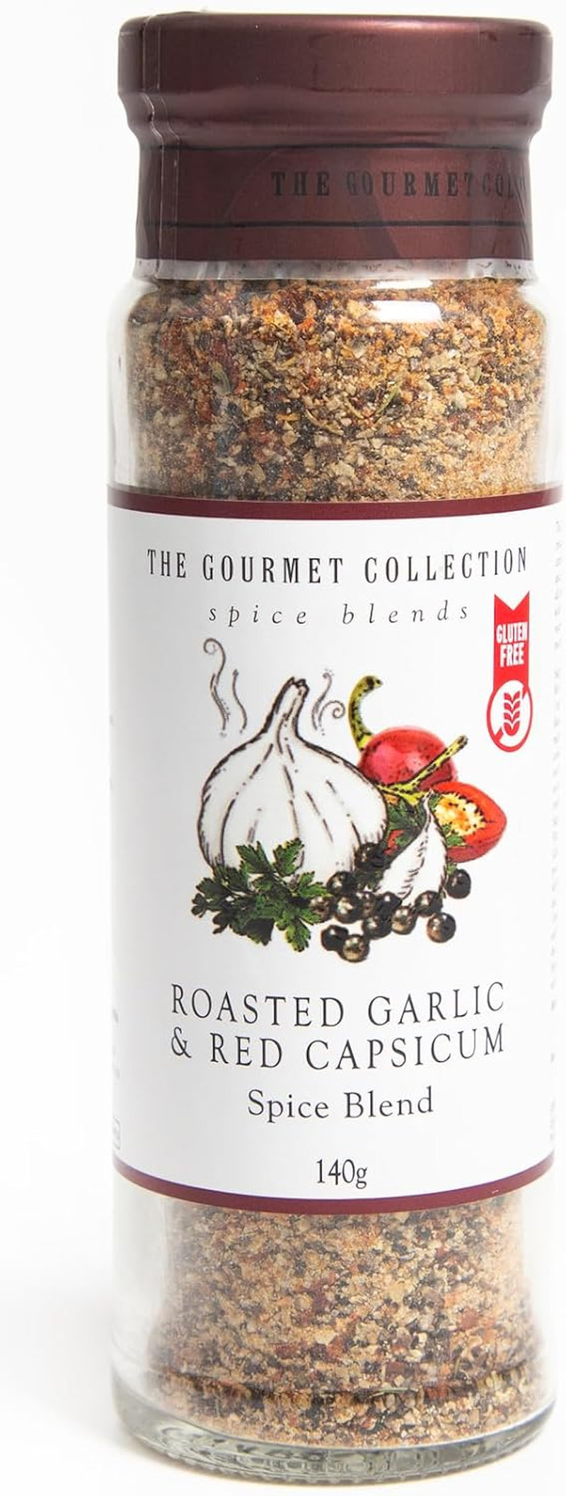 The Gourmet Collection Roasted Garlic & Red Capsicum Spice Blend, 140G &ndash; Gourmet Seasoning for Meats & Vegetables, Cooking Spices, Gluten Free, No Artificial Flavours or Colours image number 2