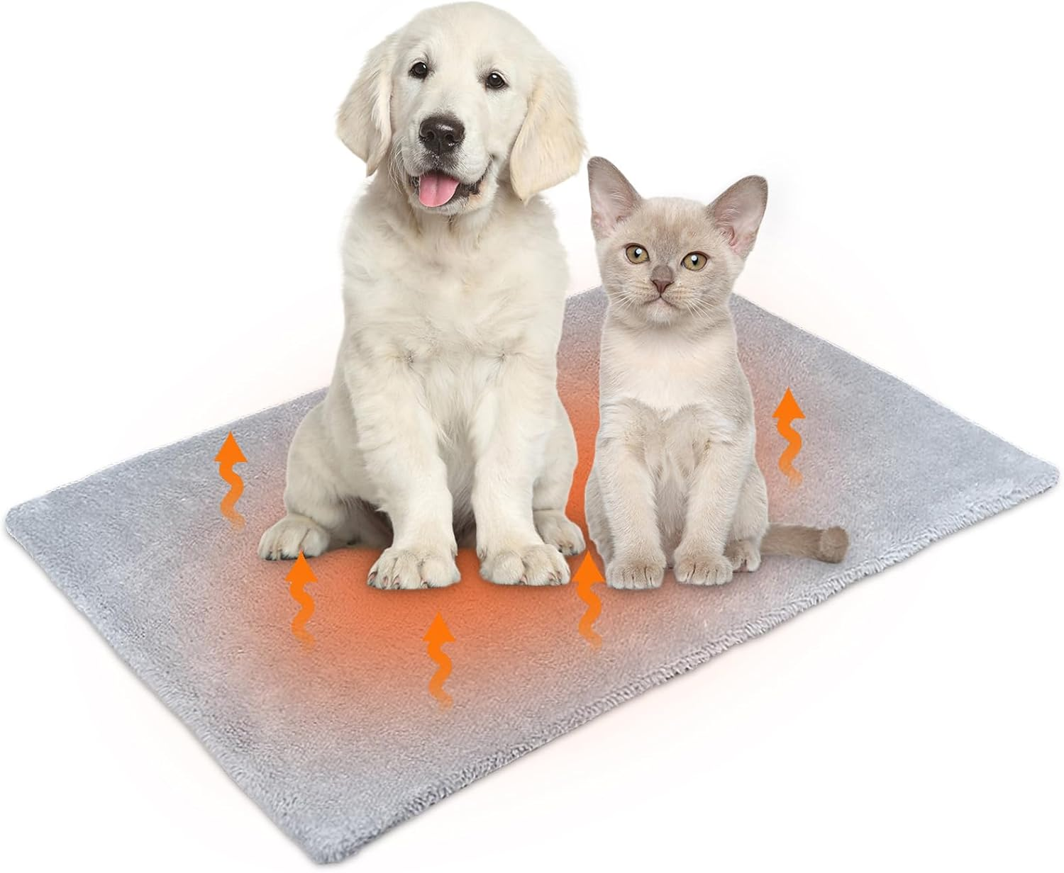 Self-Heating Blanket for Dogs and Cats, Winter Pets Heat Mat, Washable Heat Blanket Dog, Thermal Blanket, Dog Non-Slip, Self-Warming Dog Mat, Fluffy Warm, 60 X 45 Cm image number 1