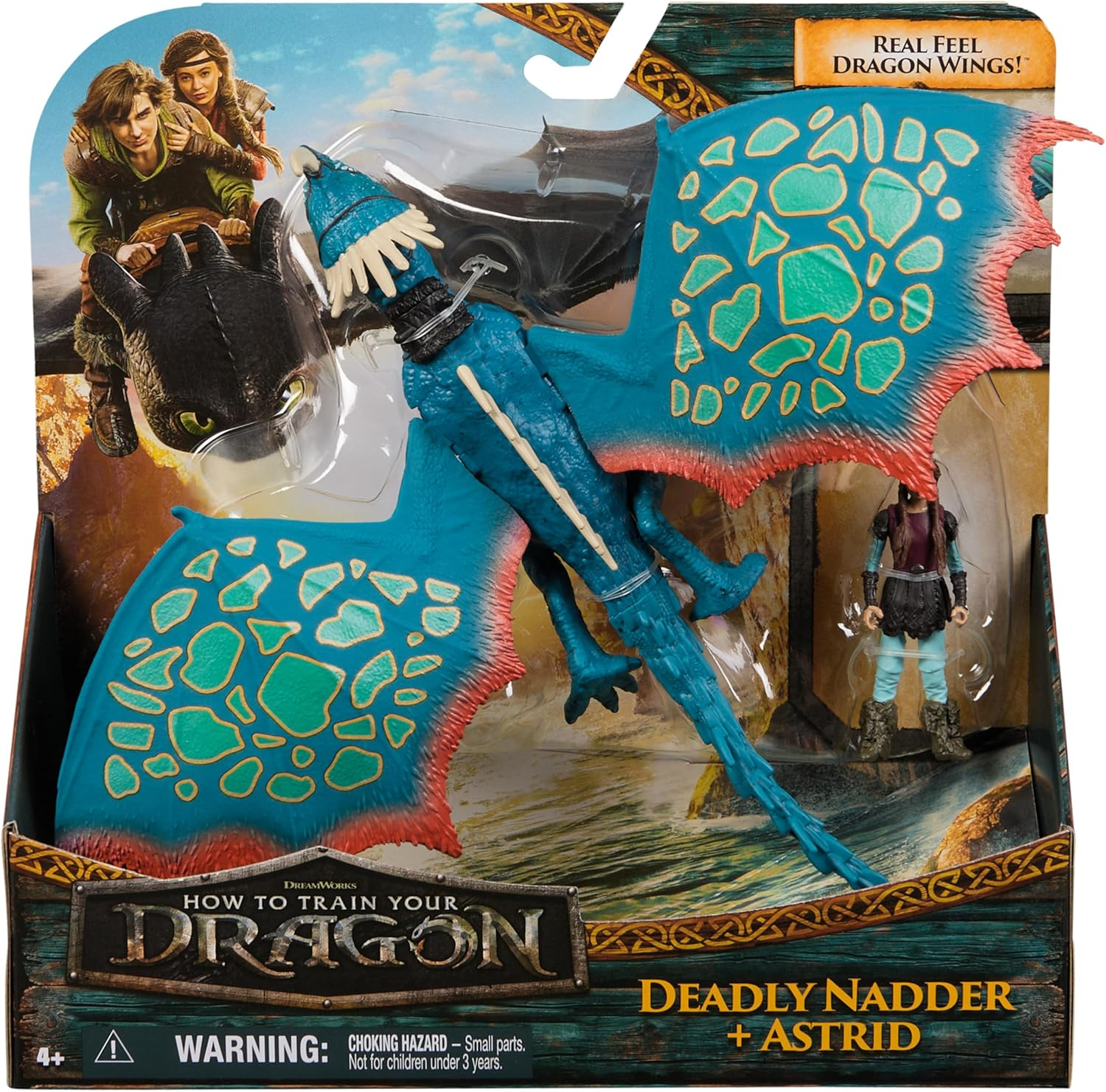 Dreamworks Dragons, How to Train Your Dragon, Deadly Nadder & Astrid, Viking Duo Action Figures, Kids Toys for Boys Ages 4 and Up image number 6