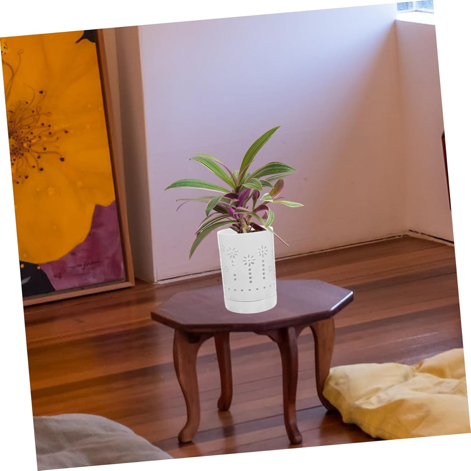 Orchid Pot Drainage Breathable Orchid Planter for Use and Lightweight Flower Container Sunflower Design image number 1