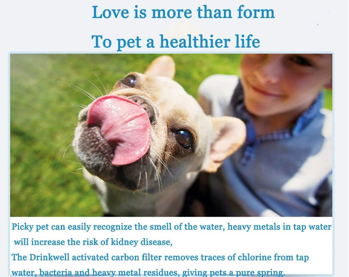 Poweka Replacement Water Filters Compatible with Cat Mate & Dog Mate Fountains(12 Packs) image number 5