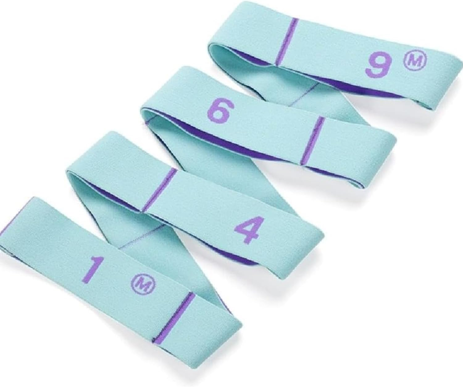 MEZOKUCEL Stretching Strap Yoga Strap 9 Loop Stretch Band for Physical-Therapy Exercise Pilates and Gymnastics Belt with Loop