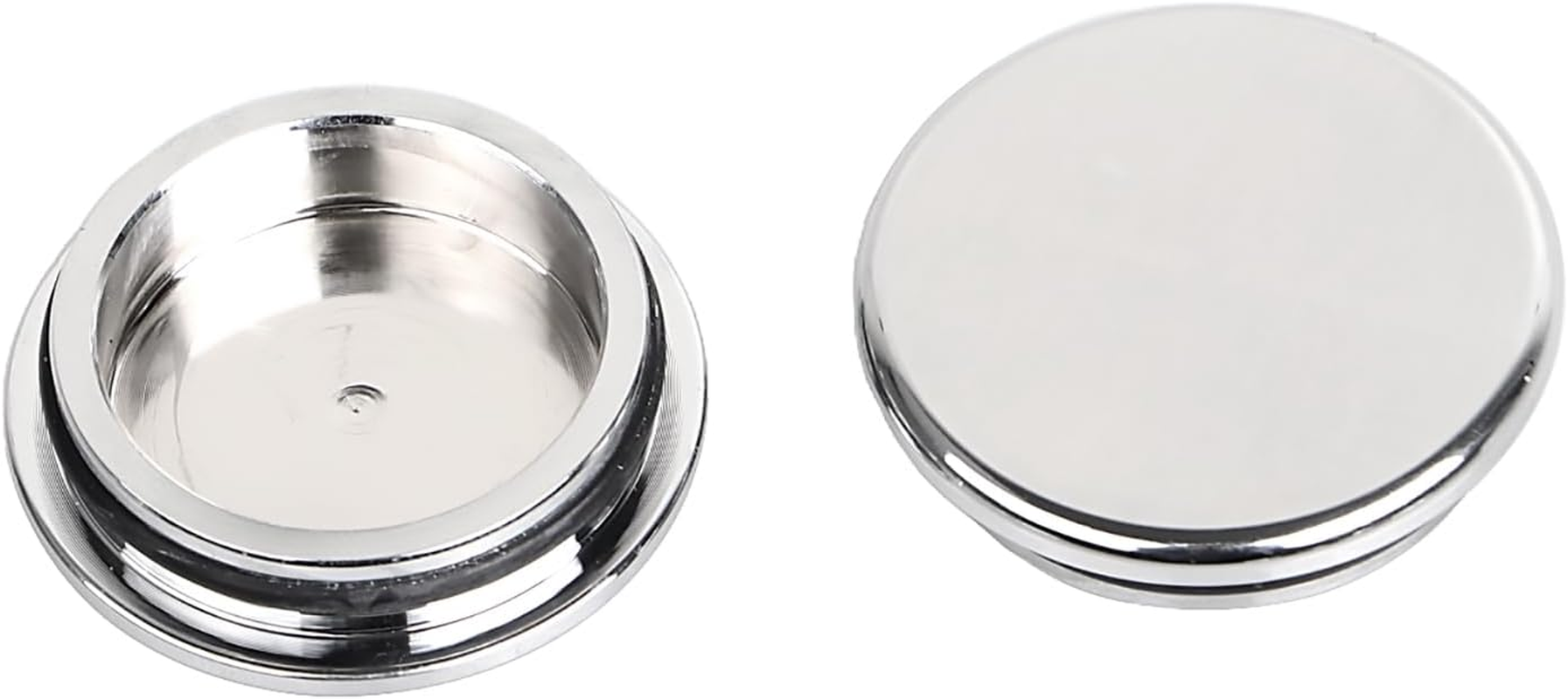 Chrome Flat Style Swingarm Pivot Cover Caps for Harley Touring Street Electra Glide Road King FLHT FLHX 1996-2023 image number 1