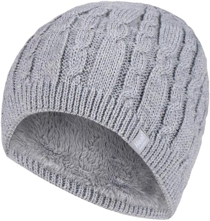 HEAT HOLDERS | Sockshop | Ladies Alesund Cable Knit Thermal Hat Beanie | Winter Warm and Stylish | One Size Fits Most image number 3