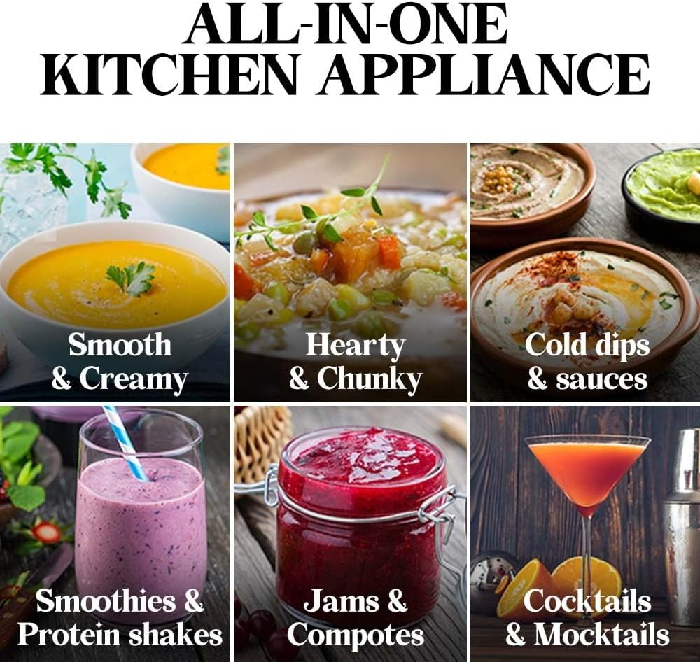 EUROCHEF Soup Maker and Blender, Self-Cleaning, Stainless Steel image number 1