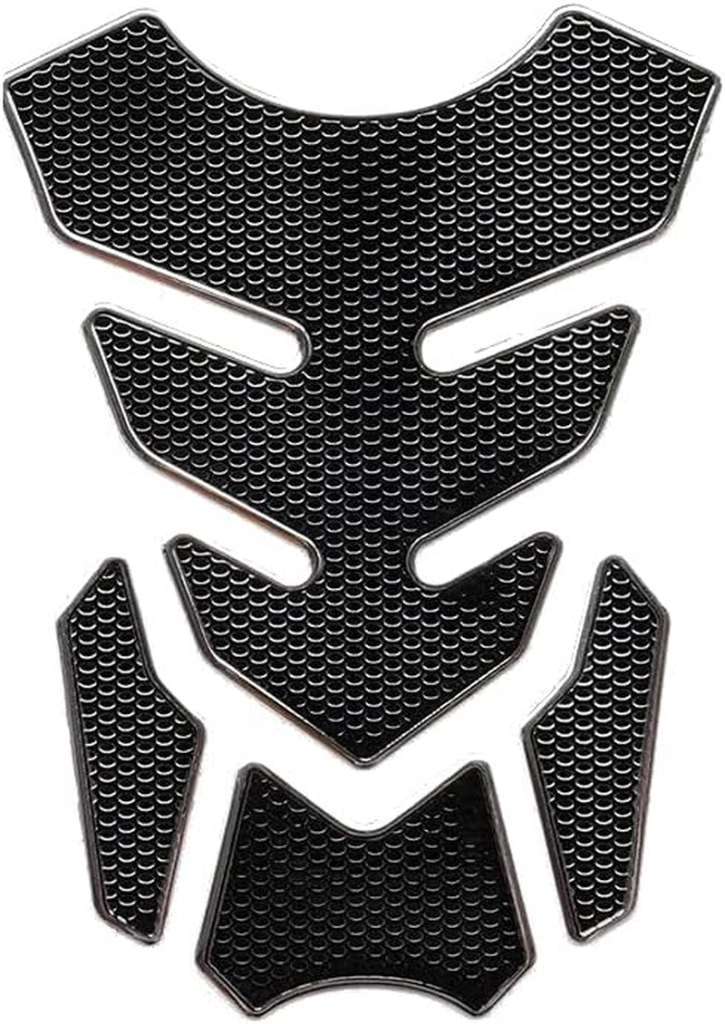1 Set Universal 3D Motorcycle Gas Tank Sticker, Fuel Tank Protector Decal Pad Self-Adhesive and Waterproof - Blue - Black image number 6