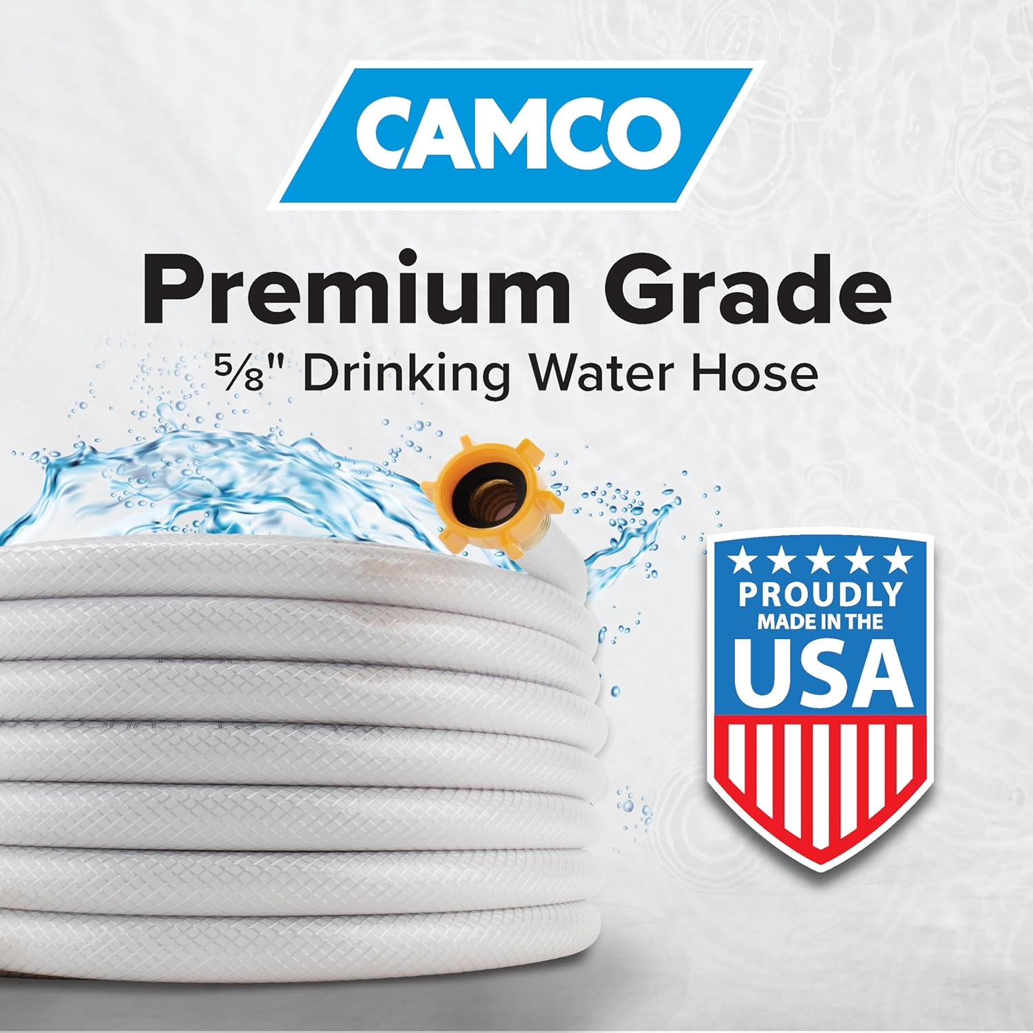 Camco Tastepure Drinking Water Hose for RV, 25 Feet, White (22783) image number 6
