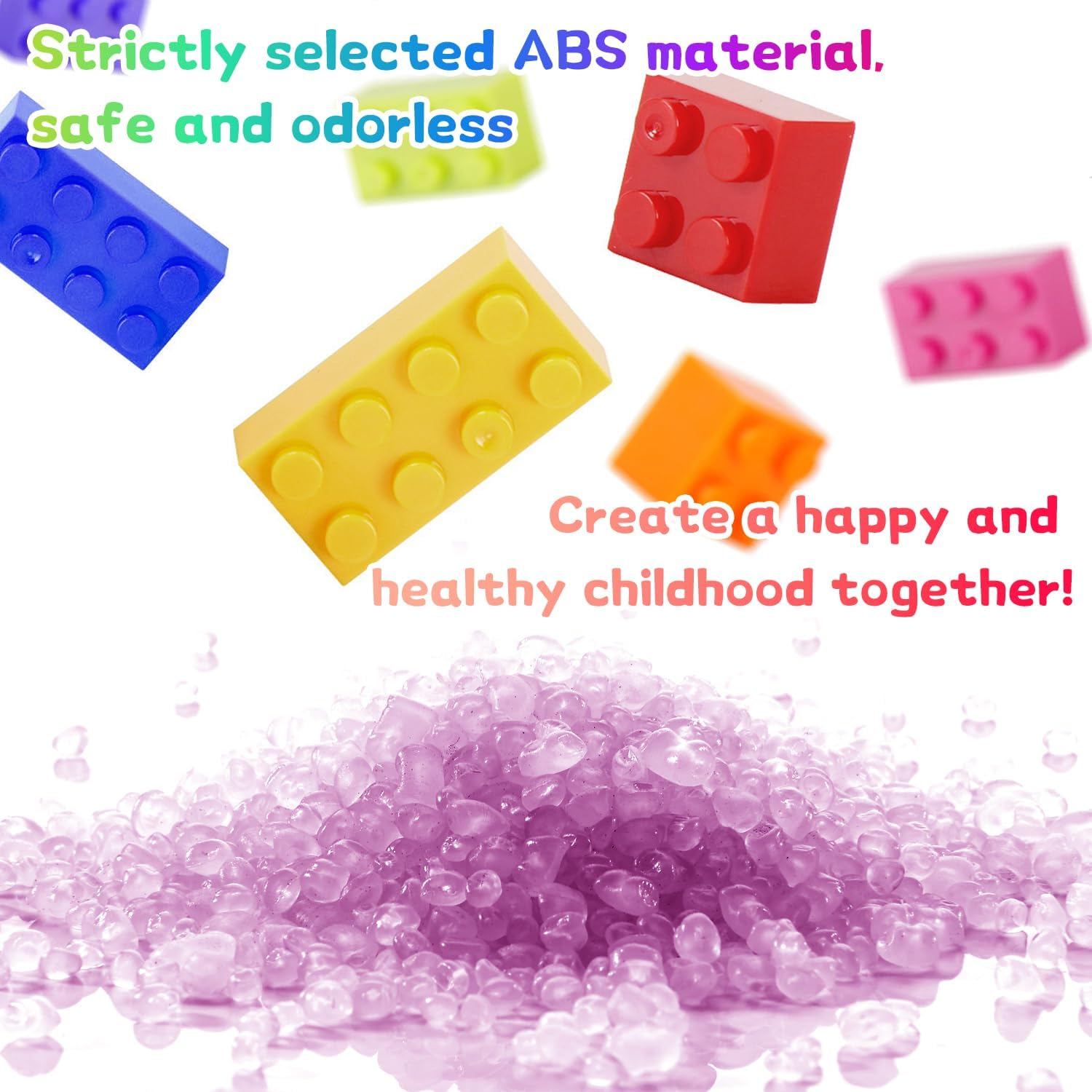 EKIND Regular Colors 8 Shapes Classic Educational Building Bricks Set - Compatible with All Major Brands - Cultivate Logic & Creativity for Kids (1000 Pcs) image number 1