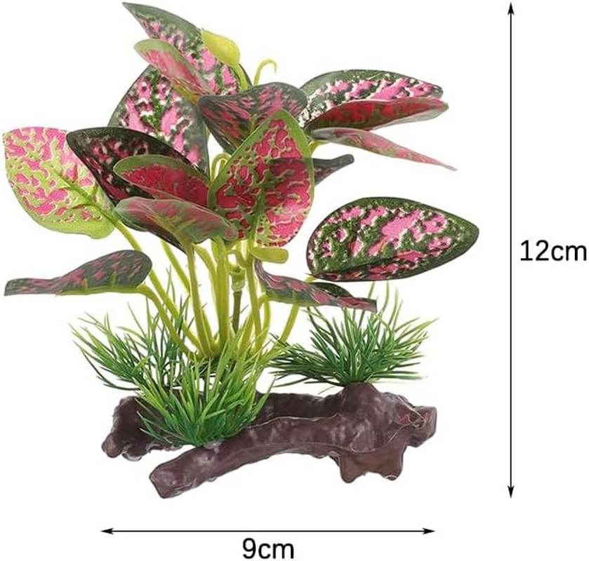 2 PCS NUZAMAS Plastic Aquarium Plants Artificial Plant Fish Tank Ornaments Sunken Wood Decorations Water Plants Wood Decorate Fake Aquatic Plants Fish Tank Decorations image number 6