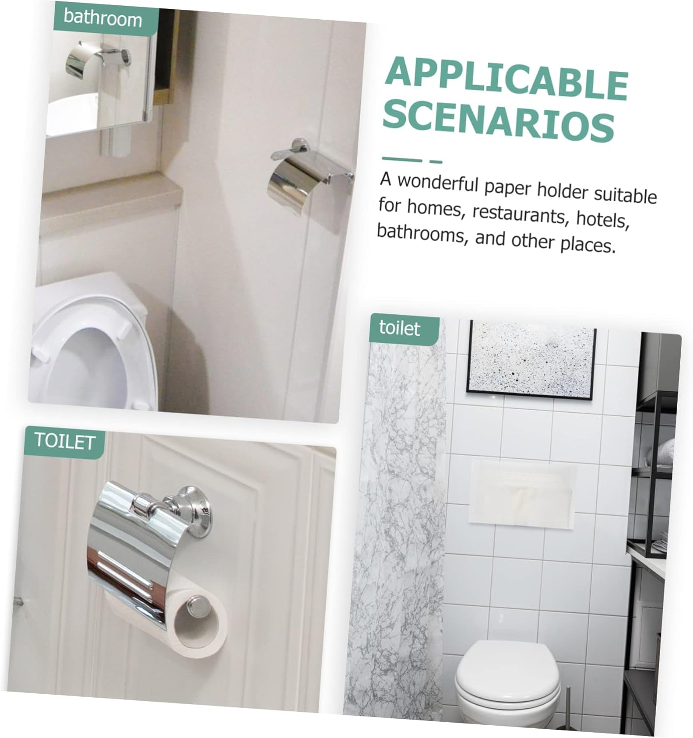 Alipis Paper Holder Roller Plastic Tissue Holder Rod Retractable Shafts for Tissue Box image number 5