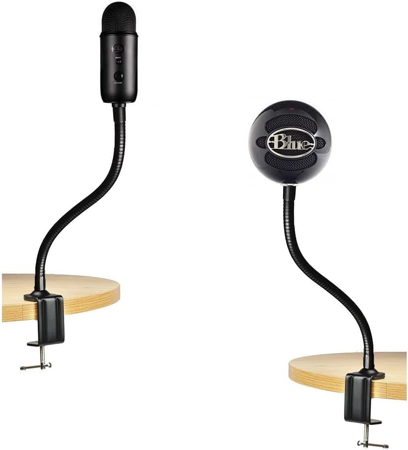 Podium Desk Mic Stand for Podcast, Meetings, Lectures,Tv,Radio,Blue Yeti Snowball Microphone image number 4