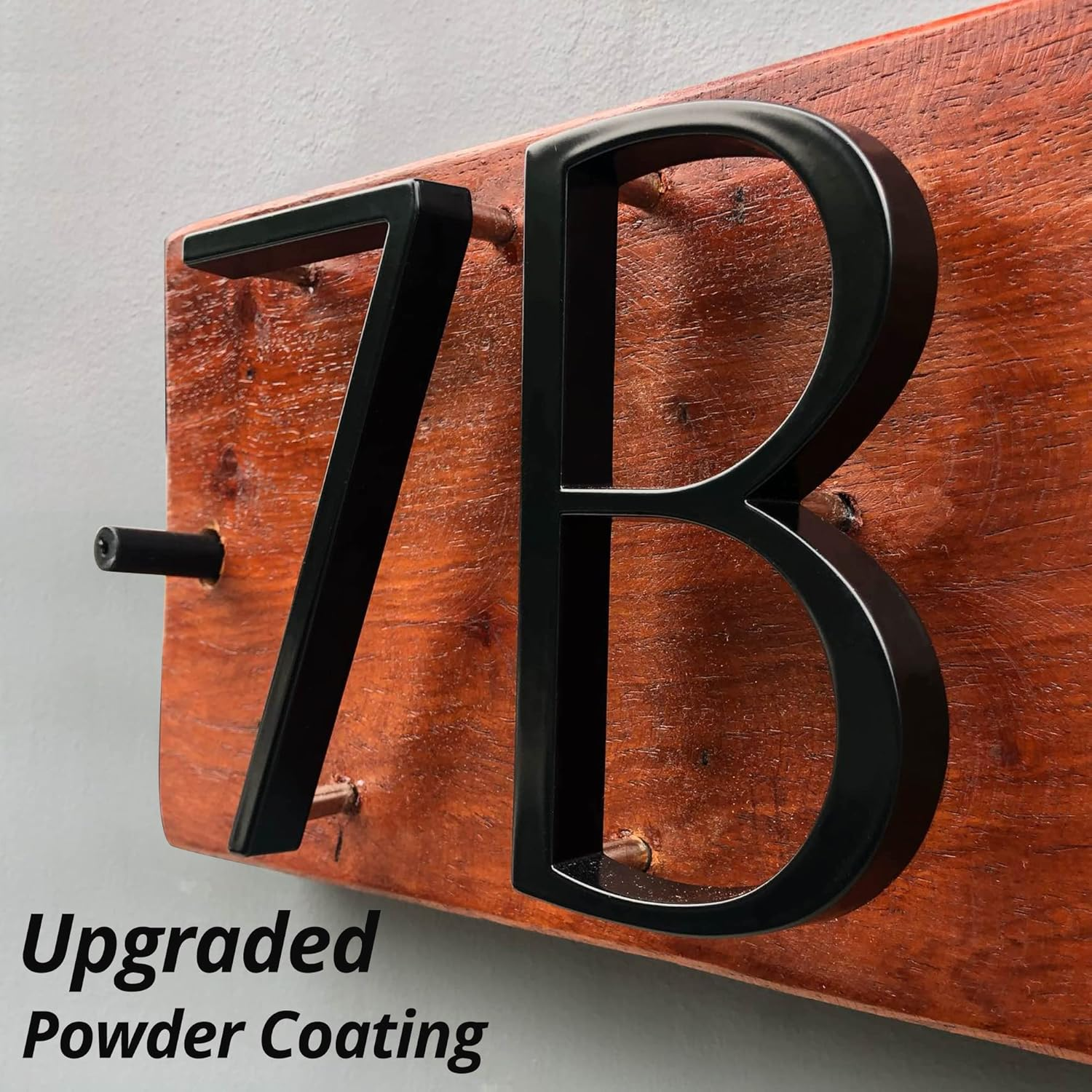 HASWARE Floating House Number Sign 5 Inch (12 Cm) Modern Door Numbers Signage Plaque Street Home Address Numerals (Upgraded Black, 2) image number 5