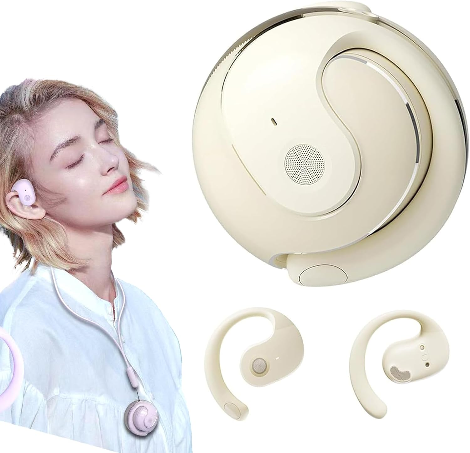 Awaze Earbuds, Awaze Labs X15 Pro Earbuds, Awaze Labs Earbuds, Ipx5 Waterproof Bt 5.4 Ear-Mounted, Awaze Sound Labs, Awaze Noise Canceling Sports Bluetooth Out-Of-Ear Earphones (Black)