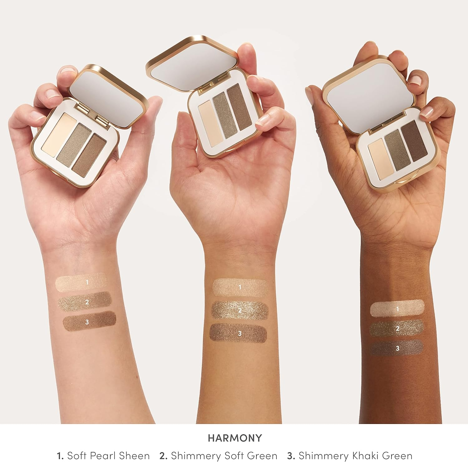 Jane Iredale Purepressed Triple Eye Shadow Kit, Harmony - Brown Sugar image number 3