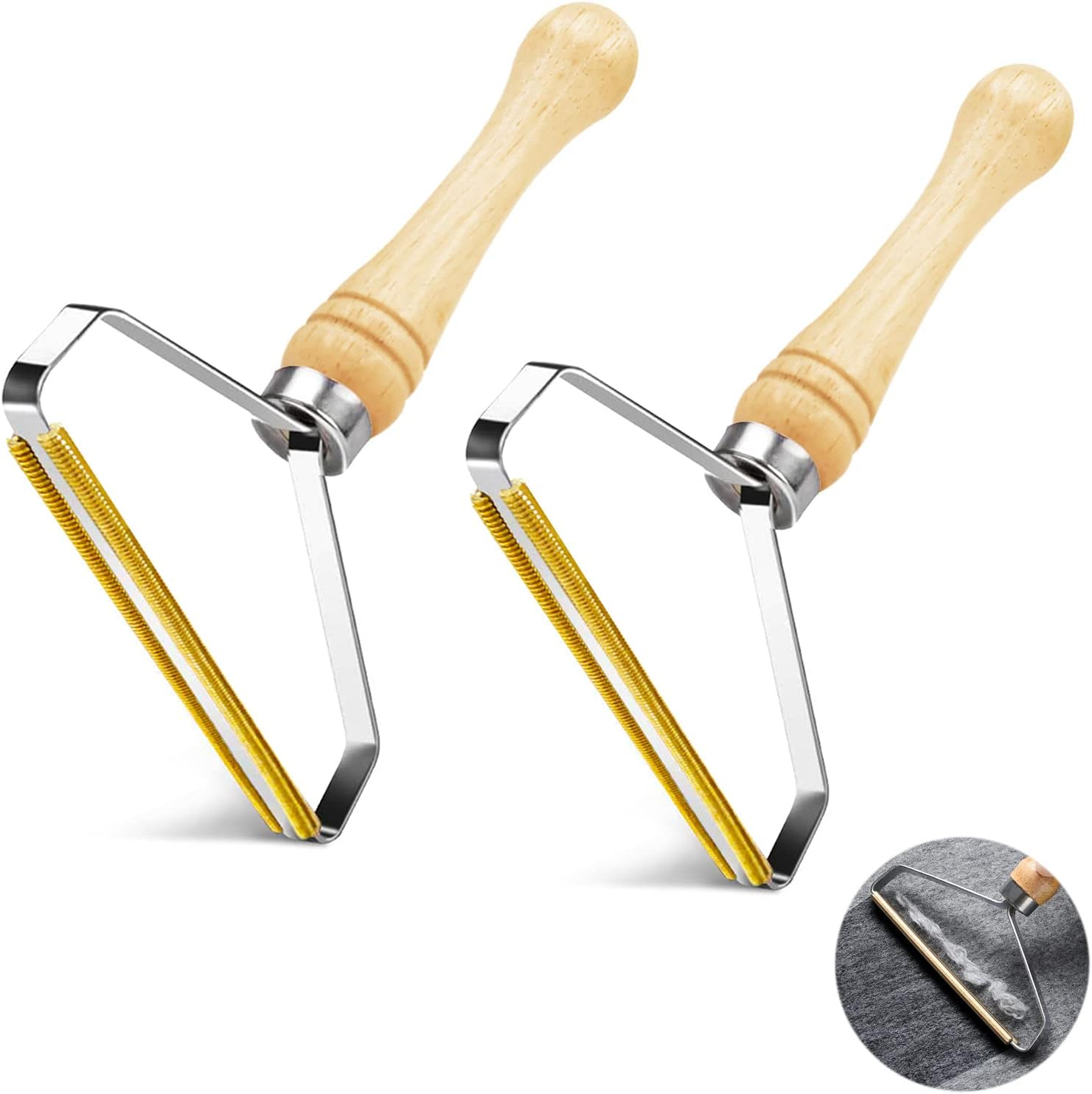 Pet Hair Remover,2 Pack Portable Lint Remover,Reusable Clothes Carpet Couch Furniture Fabric Shaver Lint Brush Carpet Scraper