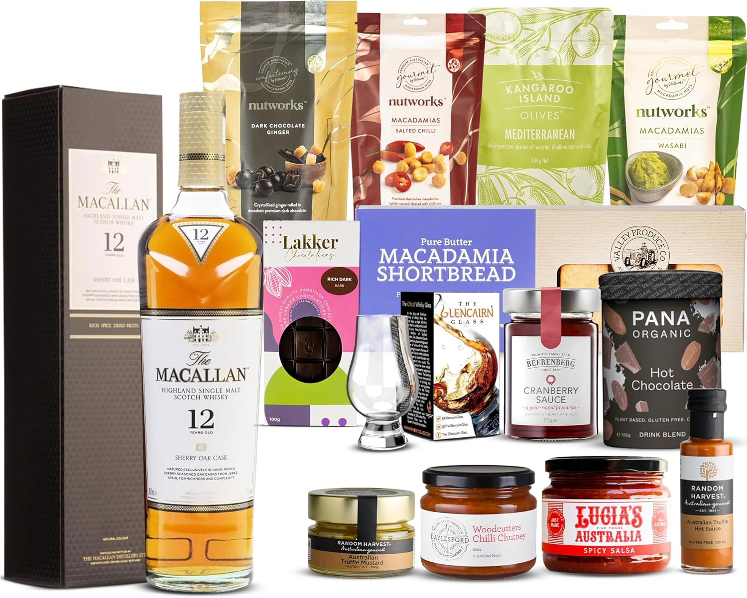 Luxury Gourmet Gift Hamper with Fine Whisky, Chocolates, Exquisite Condiments and Snacks, Perfect Birthday or Thank You Gift image number 3
